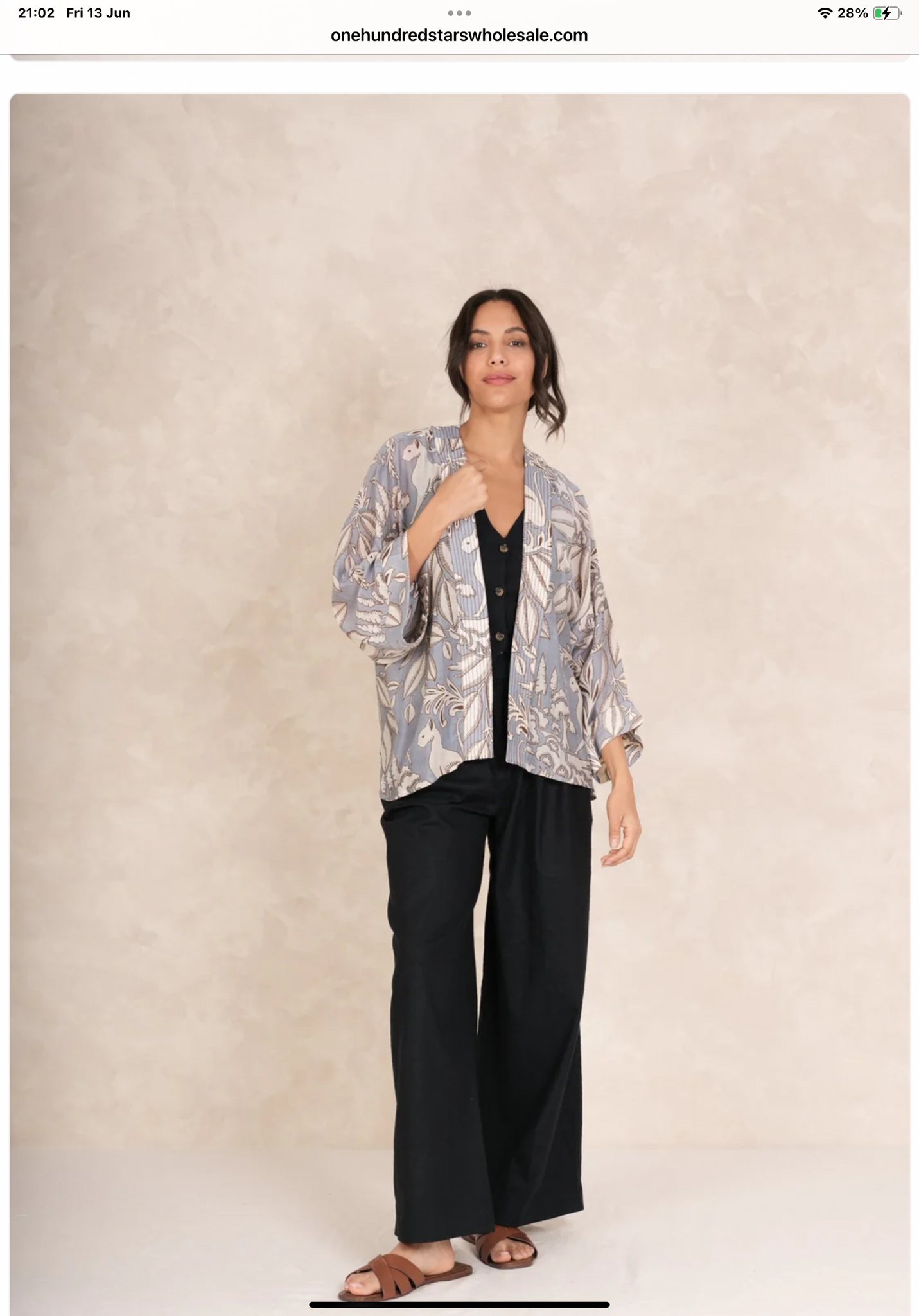 One Hundred Stars Grey Sphinx kimono One Hundred Stars Grey Sphinx kimono