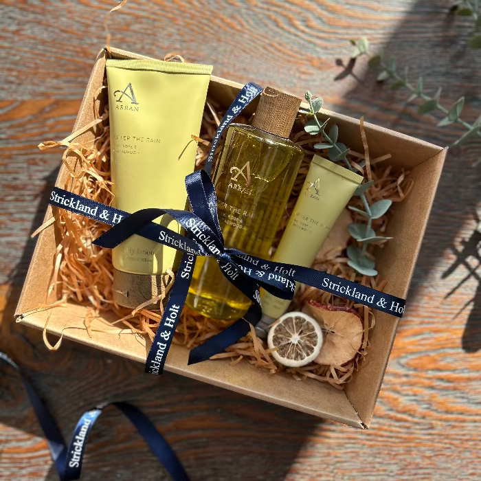 Strickland and Holt After The Rain Hamper wrapped Strickland and Holt After The Rain Hamper wrapped