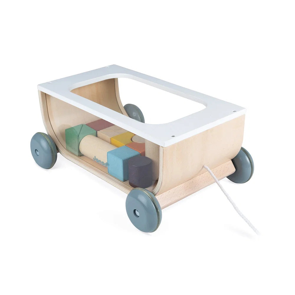 Janod Wooden Pull Along Cart