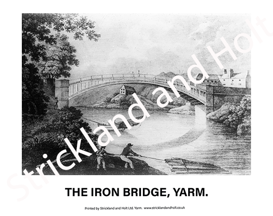 Old Yarm Print - The Iron Bridge