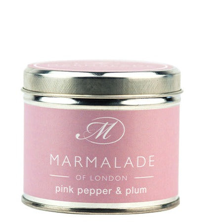Marmalade pink pepper and plum tin candle