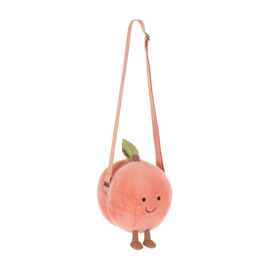 Jellycat Amusables Peach Shoulder Bag