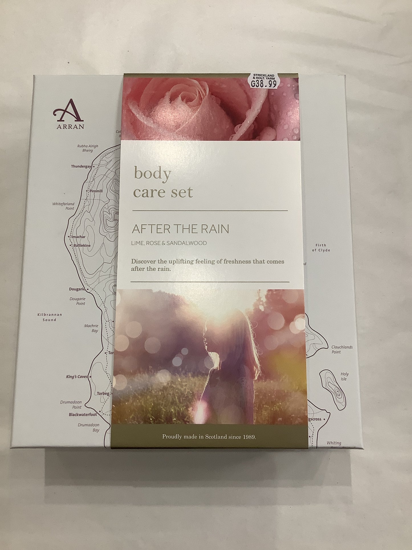 Arran after the rain body care set