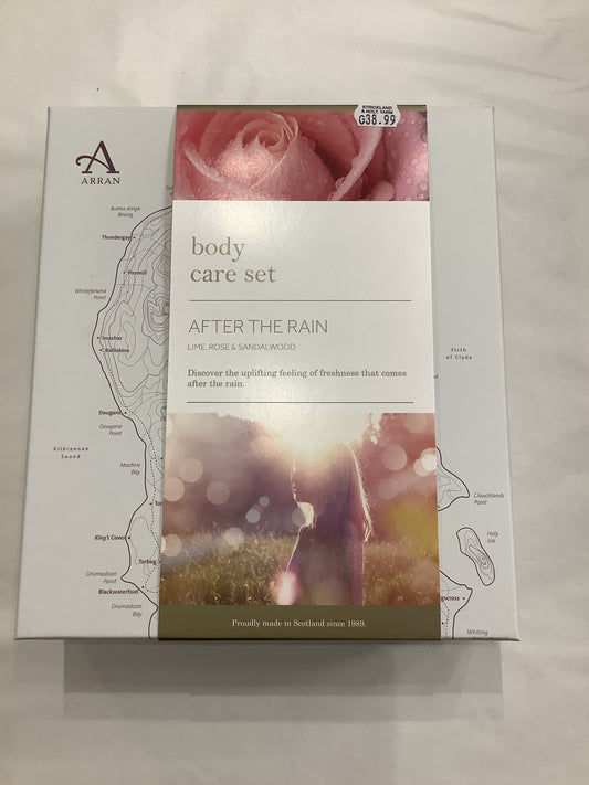 Arran after the rain body care set