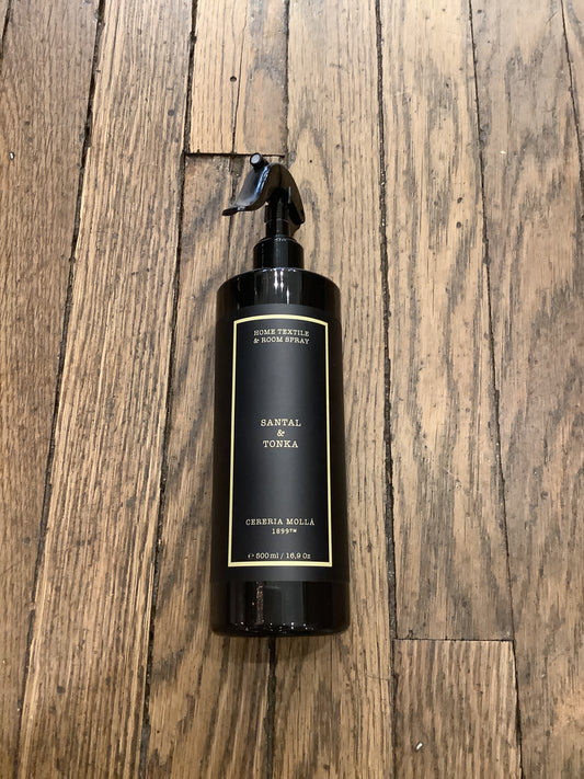Cereria Molla Santal and Tonka Textile and Room Spray