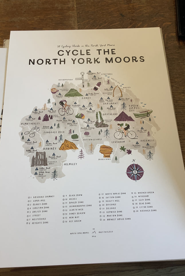 Cycle the North York Moors  poster