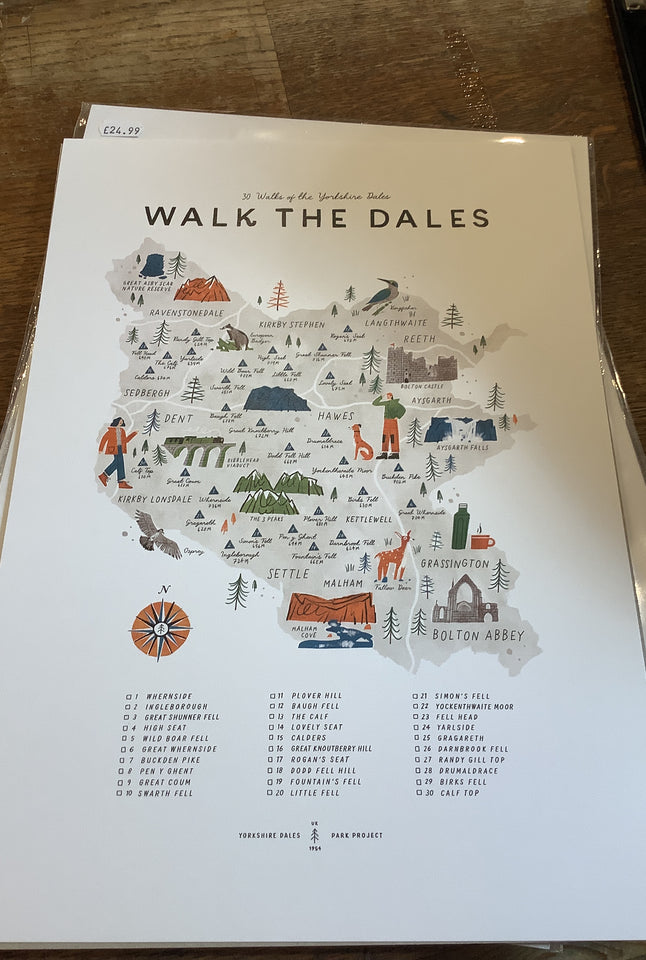 Walk the dales poster