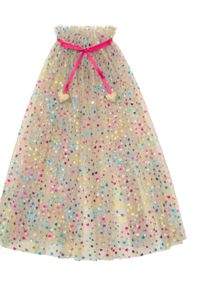 Mimi and Lula Rainbow Heart Cape