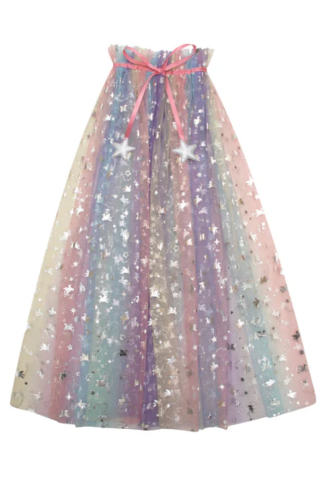 Mimi and Lula Unicorn Ombré Cape