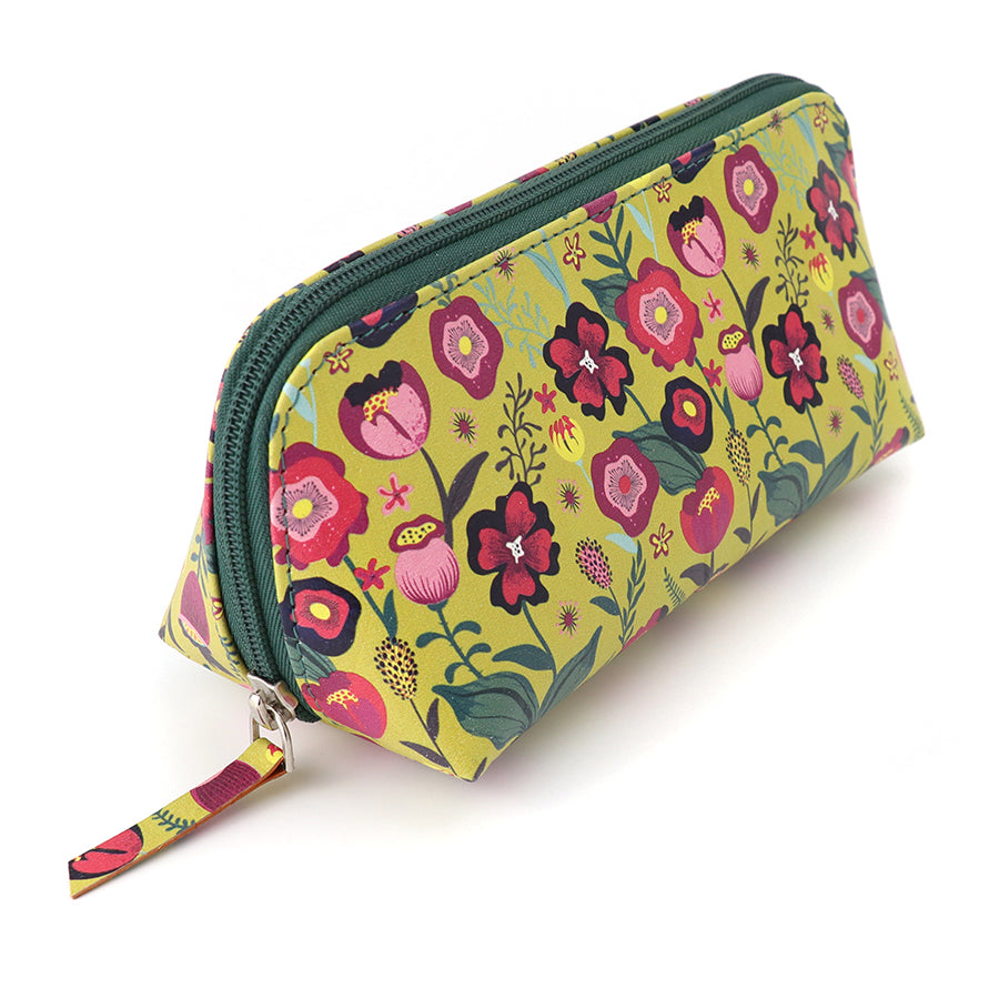 PoM Mustard Floral Travel Pouch