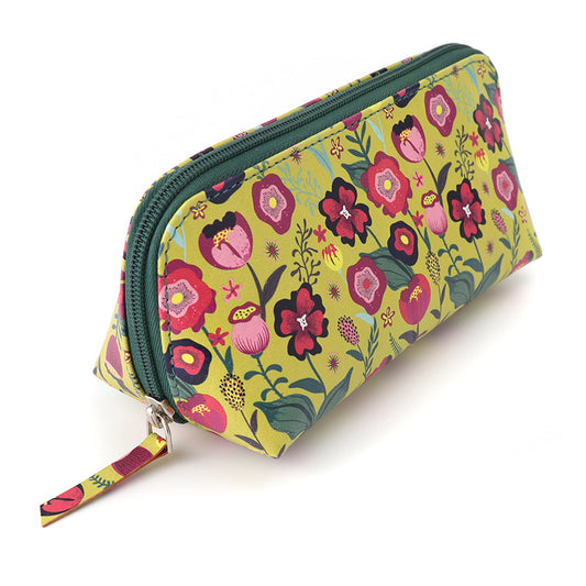 PoM Mustard Floral Travel Pouch