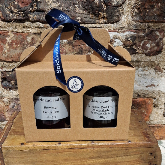 Strickland and Holt Jam and Chutney Duo gift box