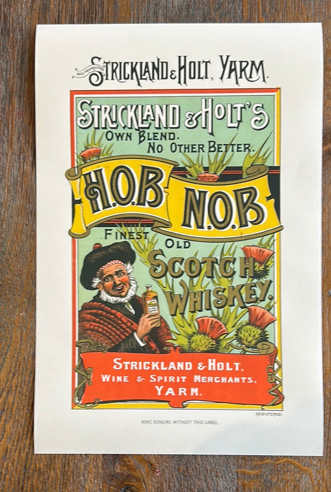 H.O.B N.O.B Poster Strickland & Holt - A3 Matt Print