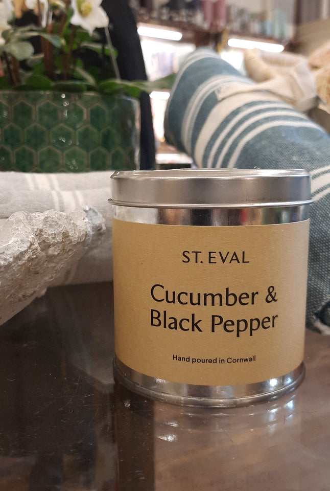 St Eval Cucumber and Black Pepper tin