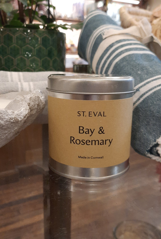 St Eval Bay and Rosemary tin candle