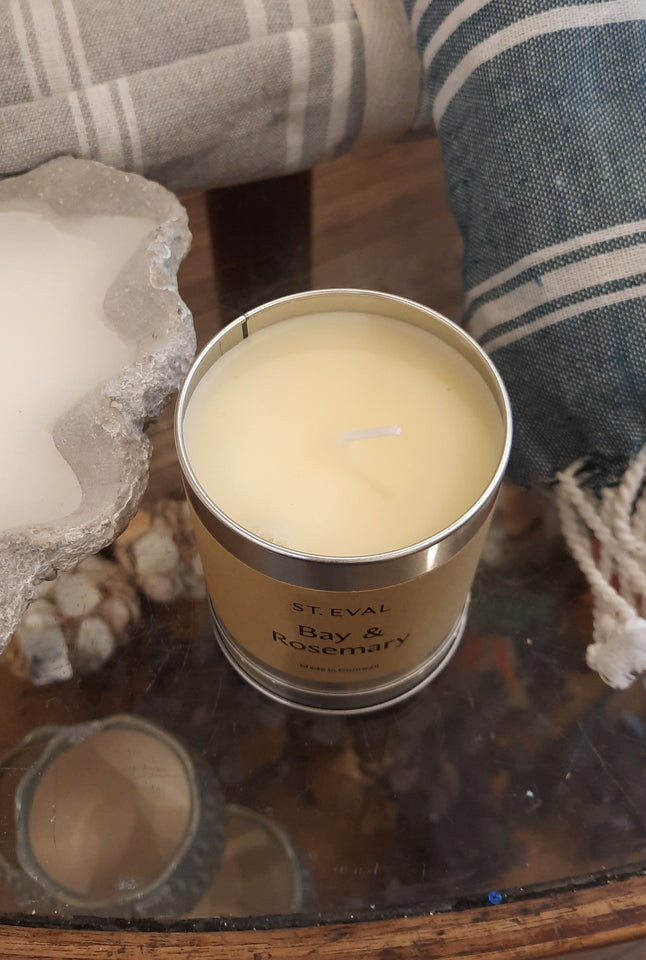 St Eval Bay and Rosemary tin candle