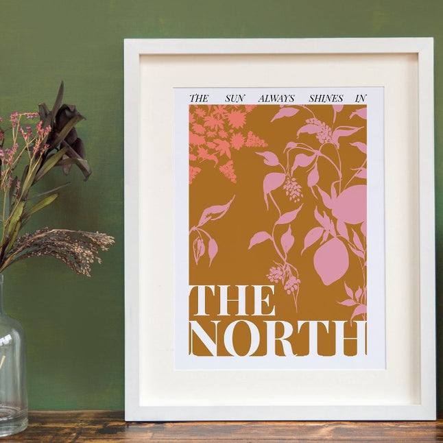 The North - Burnt Orange Base- A4 Matt Print