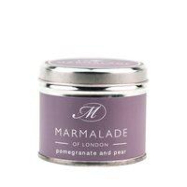 Marmalade pomegranate and pear tin candle