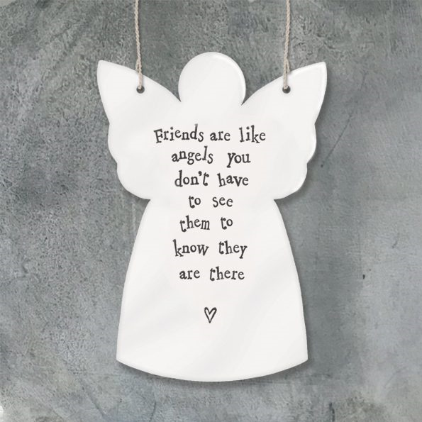 East of India “Friends are like angels” Porcelain Angel