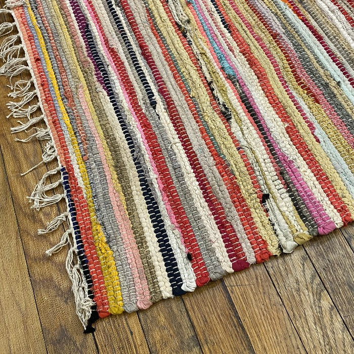 Recycled rag rug