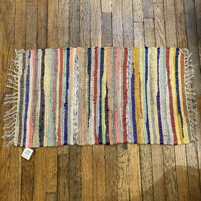 Recycled rag rug